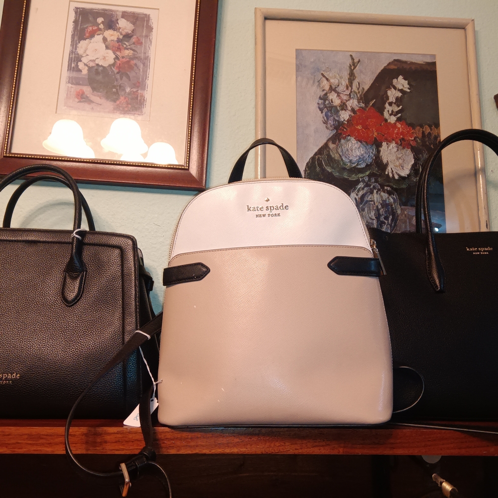 Kate Spade Beige and Black Women's Backpack
